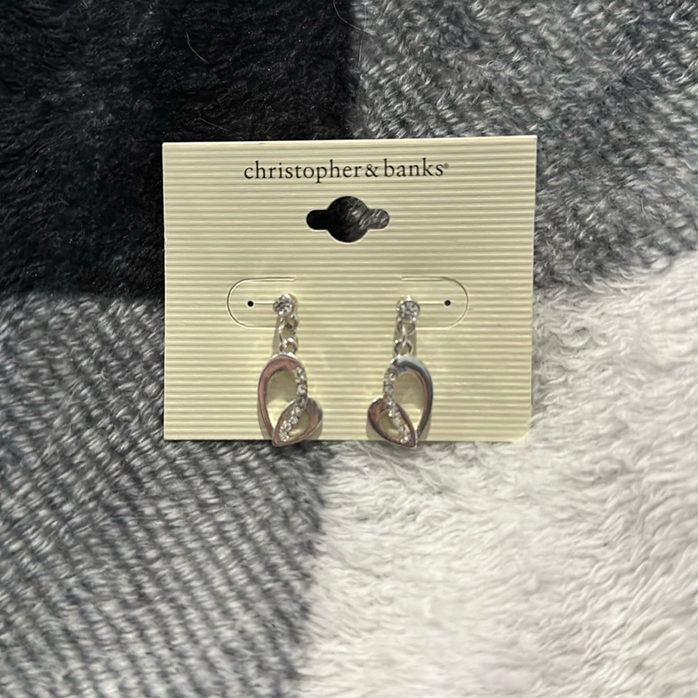 Silver dangle earrings